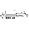 O Flute Downcut - 1 Flute (Polished) - Soft Plastic