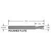O Flute Low Helix Upcut Spiral, 2 Flute
