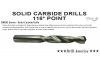 Page 22 Solid Carbide Drill Bit 118 Degree Point
