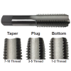 Tap America H.S.S. (High Speed Steel) T/A Series High Speed Hand Taps